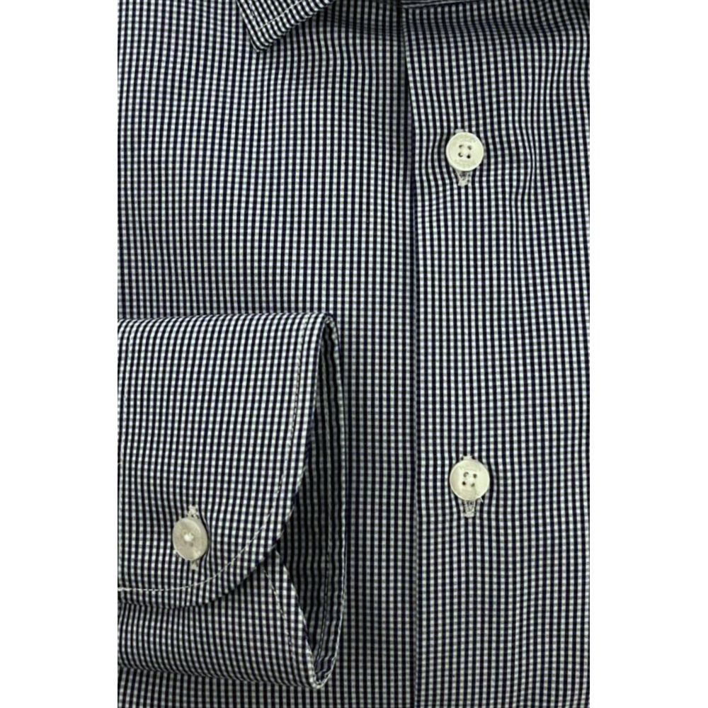 Baldinini Trend Blue Cotton Men's Shirt