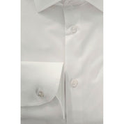 Baldinini Trend White Cotton Men Shirt
