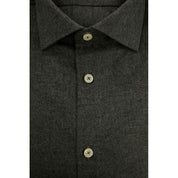 Baldinini Trend Gray Cotton Men Shirt