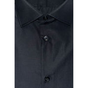 Baldinini Trend Black Cotton Men's Shirt