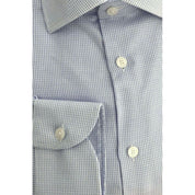 Baldinini Trend Light Blue Cotton Men Shirt