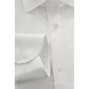 Baldinini Trend White Cotton Men Shirt