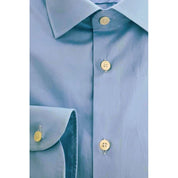 Baldinini Trend Light Blue Cotton Men Shirt