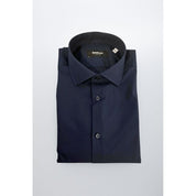 Baldinini Trend Blue Cotton Men Shirt
