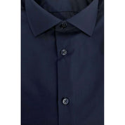 Baldinini Trend Blue Cotton Men Shirt