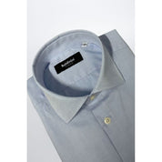 Baldinini Trend Light Blue Cotton Men Shirt