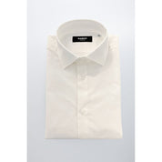 Baldinini Trend White Cotton Men Shirt