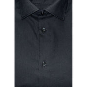 Baldinini Trend Black Cotton Men Shirt