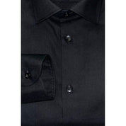 Baldinini Trend Black Cotton Men Shirt
