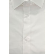 Baldinini Trend White Cotton Men Shirt