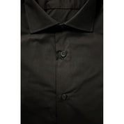 Baldinini Trend Black Cotton Men Shirt