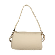 Mario Valentino Beige Polyurethane Women Shoulder Bag