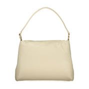 Mario Valentino Beige Polyurethane Women Shoulder Bag