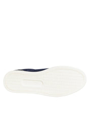 Dolce & Gabbana Blue Leather Suede Low Top Sneakers Shoes