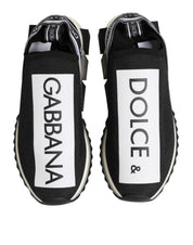 Dolce & Gabbana Black Slip On Sorrento Men Sneakers Shoes