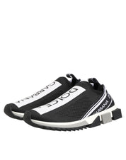 Dolce & Gabbana Black Slip On Sorrento Men Sneakers Shoes