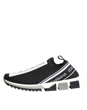 Dolce & Gabbana Black Slip On Sorrento Men Sneakers Shoes