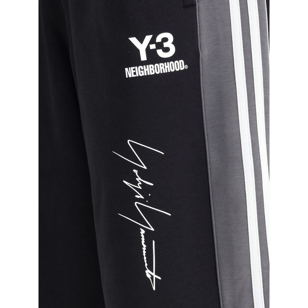 Y-3 Black Cotton Joggers (Workout Pants)