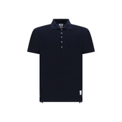 Thom Browne Blue Cotton Polo Shirt
