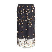 Forte_Forte Black Polyamide Long Skirt