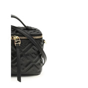 Fendi Black Calf Leather Bos Taurus Handbag