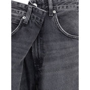 Agolde Gray Cotton Jeans Denim