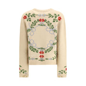 Baziszt Beige Alpaca Vicugna Pacos Cardigan