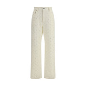 Golden Goose White Cotton Casual Pants