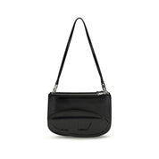 Diesel Black Calf Leather Bos Taurus Shoulder Bag