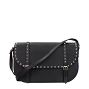 Valentino Garavani Black Leather Crossbody Bag