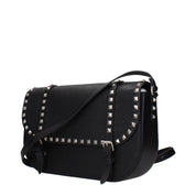Valentino Garavani Black Leather Crossbody Bag