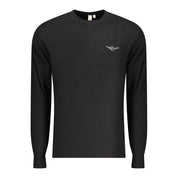 Accademia Militare Black Cotton Men Sweater