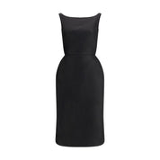 Magda Butrym Black Cotton Casual Dress