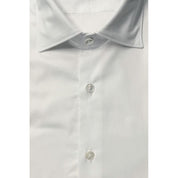 Bagutta White Cotton Men Shirt