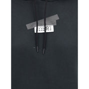 MM6 Black Cotton Sweatshirt