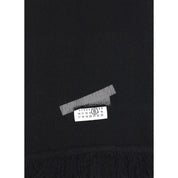 MM6 Black Wool Scarf