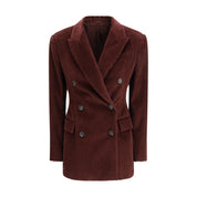 Brunello Cucinelli Bordeaux Cotton Coat