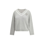 Brunello Cucinelli White Cotton Sweatshirt