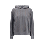 Brunello Cucinelli Gray Cotton Sweatshirt