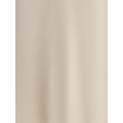 Brunello Cucinelli Cream Acetate Midi Skirt