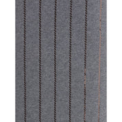 Brunello Cucinelli Gray Polyester Midi Skirt