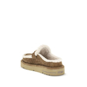 Fendi Beige Leather Mules