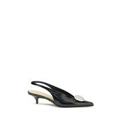 Proenza Schouler Black Calf Leather Bos Taurus High Heel Pumps
