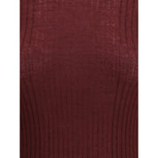 Cruna Bordeaux Wool Sweatshirt