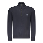 Hugo Boss Blue Cotton Men Sweater