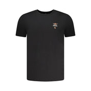 Aeronautica Militare "Black Cotton Men Underwear Crew Neck Tee"
