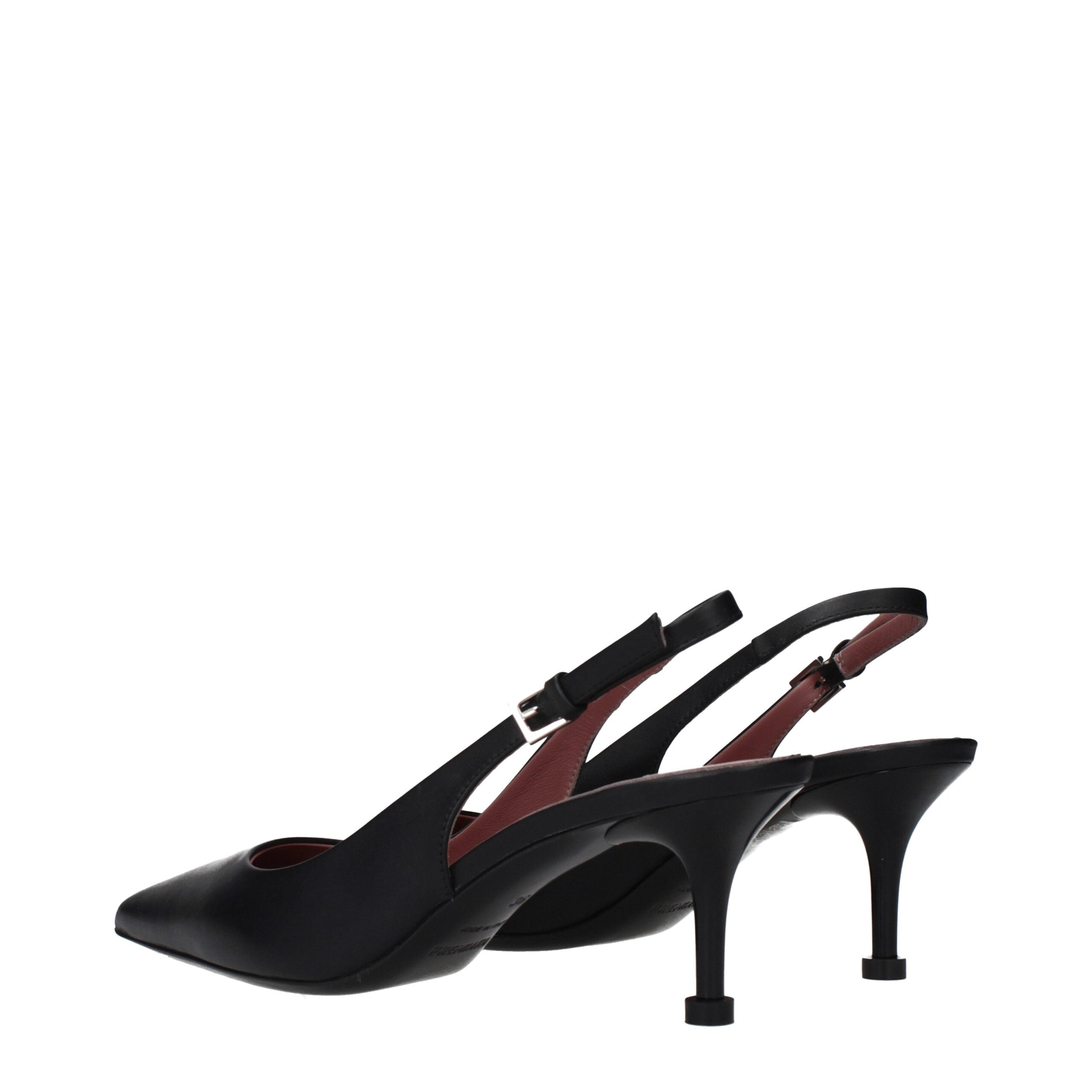 Premiata Black Leather Platform Pumps