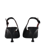 Premiata Black Leather Platform Pumps