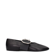Jil Sander Black Leather Ballet Flats