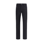 Diesel Black Cotton Slim Fit Jeans